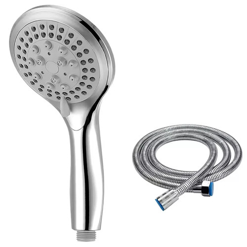 Chrome shower head and hose - chrome,